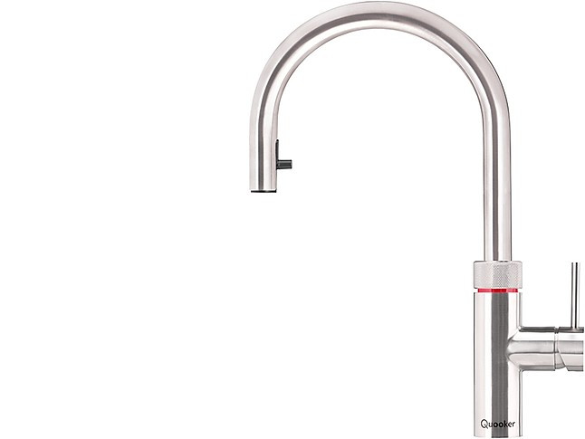 Armatur Cube Flex Voll Edelstahl 100 C Kochendes Wasser Und Gekuhltes Sprudelndes Und Stilles Wasser Aus Dem Quooker Hahn Quooker Kuchengerat Von Studio 187 In Frankfurt Am Main